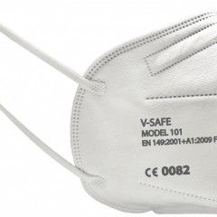 V-Safe model 101 FFP2 NR filtering half masks available for the EU